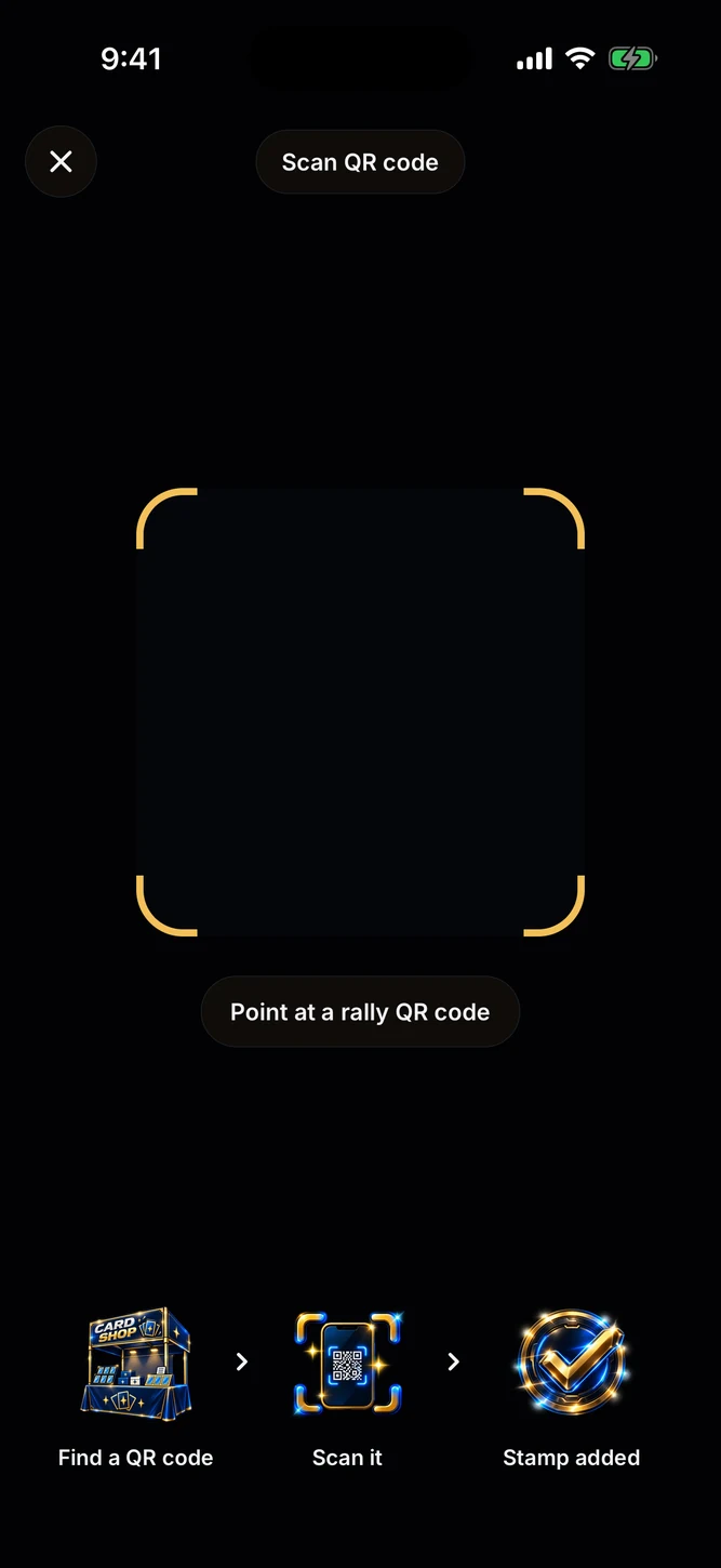 掃描站點 QR code App 示範畫面